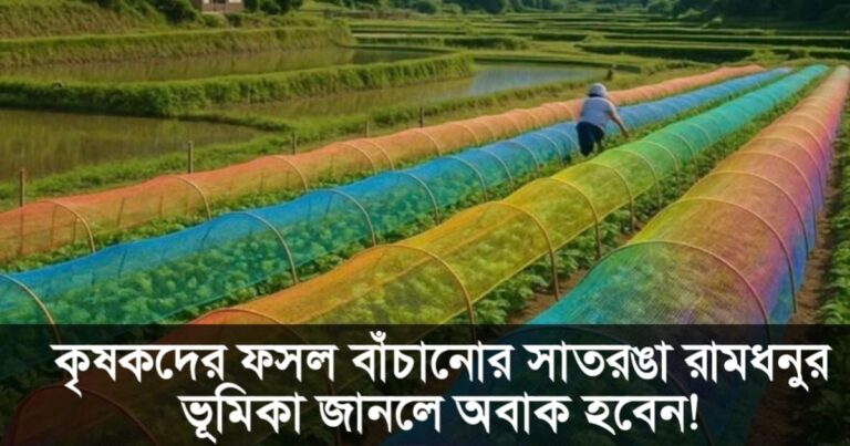 Where is the rarest sight of the role of the seven-colored rainbow in saving farmers' crops?(কৃষকদের ফসল বাঁচানোয় সাতরঙা রামধনুর ভূমিকা, এমন বিরলতম দৃশ্য কোথায়।)