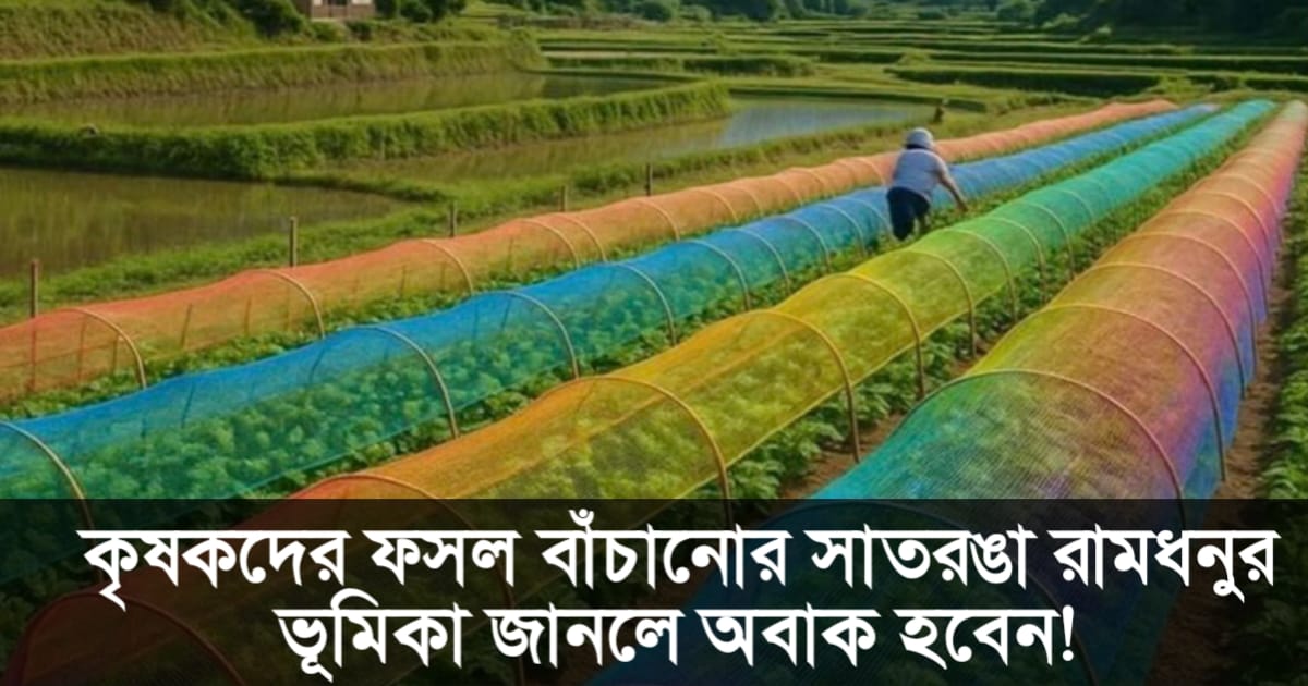 Where is the rarest sight of the role of the seven-colored rainbow in saving farmers' crops?(কৃষকদের ফসল বাঁচানোয় সাতরঙা রামধনুর ভূমিকা, এমন বিরলতম দৃশ্য কোথায়।)