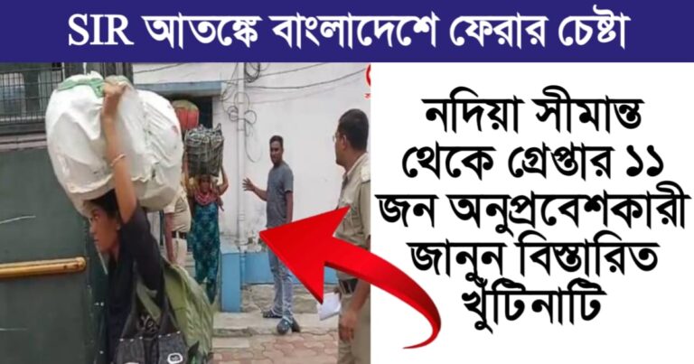 SIR tries to return to Bangladesh in fear(SIR আতঙ্কে বাংলাদেশ ফেরার চেষ্টা)